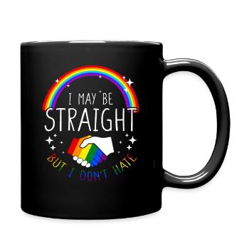Je suis peut-être hétéro mais je ne déteste pas la gay pride LGBT - Mug uni - noir - Droite