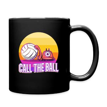 Appelez le ballon volleyball - Mug uni - noir - Droite