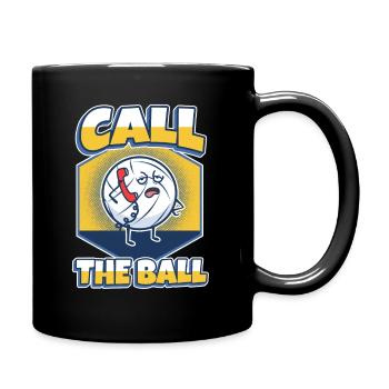 Appelez le ballon volleyball - Mug uni - noir - Droite