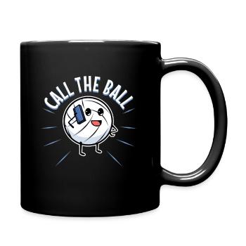Appelez le ballon volleyball - Mug uni - noir - Droite