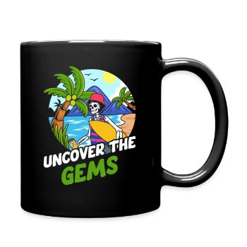 Discover the gems Riviera Maya Mexico - Full Colour Mug - black - Right