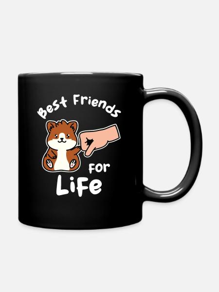 Hamster Best Friends for Life Cochon d’Inde - Mug uni - noir