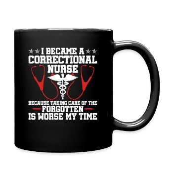 Gefängniskrankenpflege-design Für - Full Colour Mug - black - Right