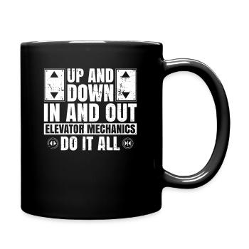 Aufzugstechniker-design Für Aufzugsmechaniker - Full Colour Mug - black - Right