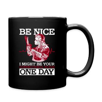 Gefängniskrankenpflege-design Für - Full Colour Mug - black - Right