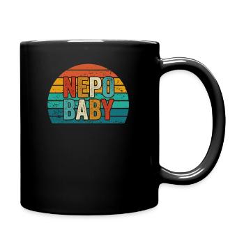 Vetternwirtschaft Nepo Baby - Tasse einfarbig - Schwarz - Rechts