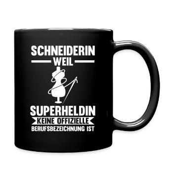 Näher Schneiderin - Tasse einfarbig - Schwarz - Rechts