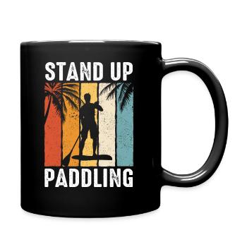 Stand up Paddle SUP Board Surf Paddle Paddle - Mug uni - noir - Droite