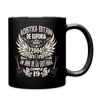 musician birthday guitarist rocker born 2004 - Tasse einfarbig - Schwarz - Rechts