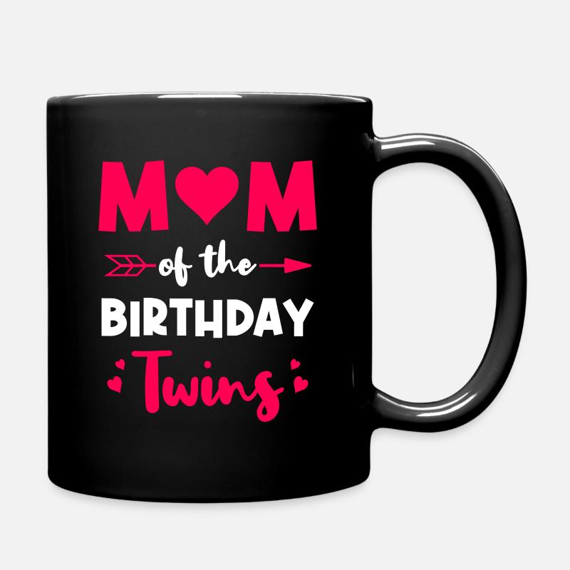 Maman de jumeaux d’anniversaire - Mug uni - noir