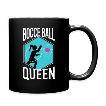 Bocce Ball Queen - Full Colour Mug - black - Right