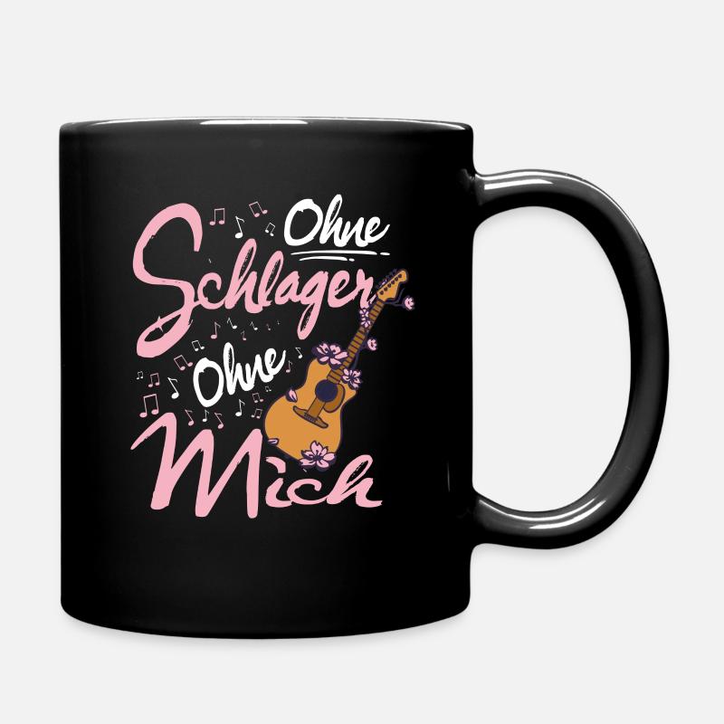 Ohne Schlager Ohne mich Schlagermusik - Tasse einfarbig - Schwarz