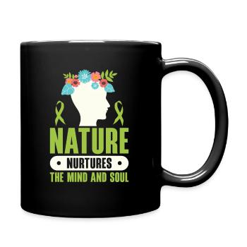 Santé mentale Nature Environnement - Mug uni - noir - Droite