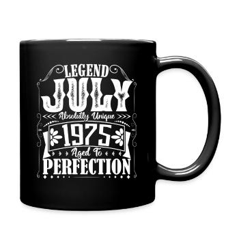 July 1975. Birthday gift July 1975. - Full Colour Mug - black - Right