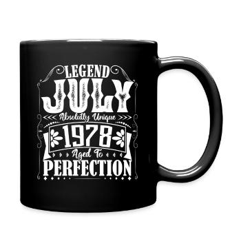 July 1978. Birthday gift July 1978. - Full Colour Mug - black - Right
