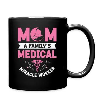 Infirmière Fête des mères Maman Infirmière - Mug uni - noir - Droite
