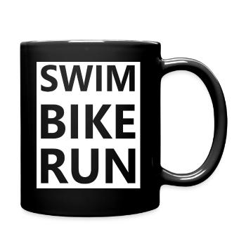 Triathlon Natation Bike Run Marathon - Mug uni - noir - Droite
