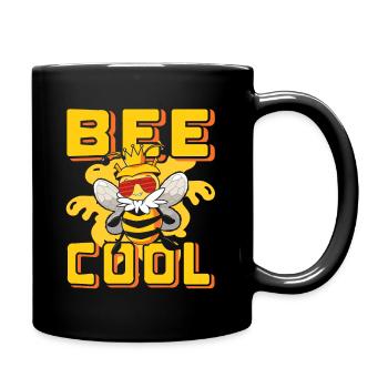 Bee Cool Design Imker Bienenfreunde Geschenk - Tasse einfarbig - Schwarz - Rechts