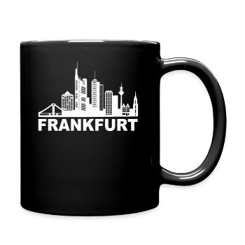 Frankfurt Hessen Deutschland Frankfurter - Tasse einfarbig - Schwarz - Rechts