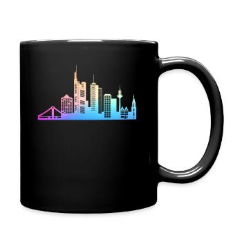 Frankfurt Hessen Deutschland Frankfurter - Tasse einfarbig - Schwarz - Rechts
