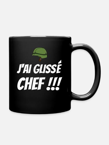 J'ai glissé chef Répliques films cultes français - Mug uni - noir