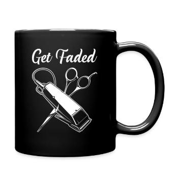 Get Faded Barber Saying Hairdresser - Full Colour Mug - black - Right