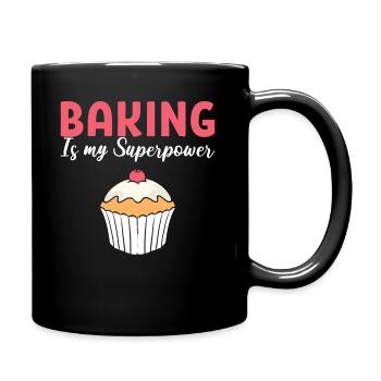 Baking Is My Superpower Baker - Full Colour Mug - black - Right