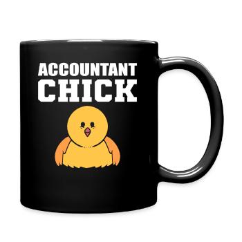 Comptable jeu de mots expert-comptable agréé - Mug uni - noir - Droite