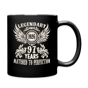 97 years birthday honorary day cradle festival - Full Colour Mug - black - Right