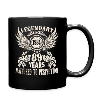 89 years birthday honorary day cradle festival - Full Colour Mug - black - Right