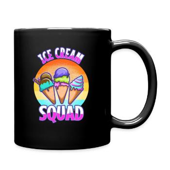 Ice cream squad - Tasse einfarbig - Schwarz - Rechts