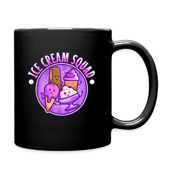 Ice cream squad - Tasse einfarbig - Schwarz - Rechts