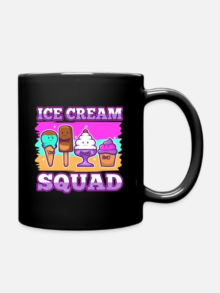 Ice cream squad - Tasse einfarbig - Schwarz