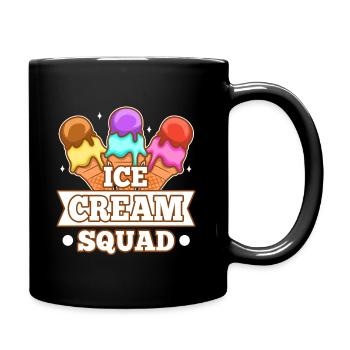 Ice cream squad - Tasse einfarbig - Schwarz - Rechts