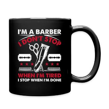 Get Faded Barber Saying Hairdresser - Full Colour Mug - black - Right