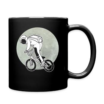 Astronauten fahren Raumfahrer - Tasse einfarbig - Schwarz - Rechts