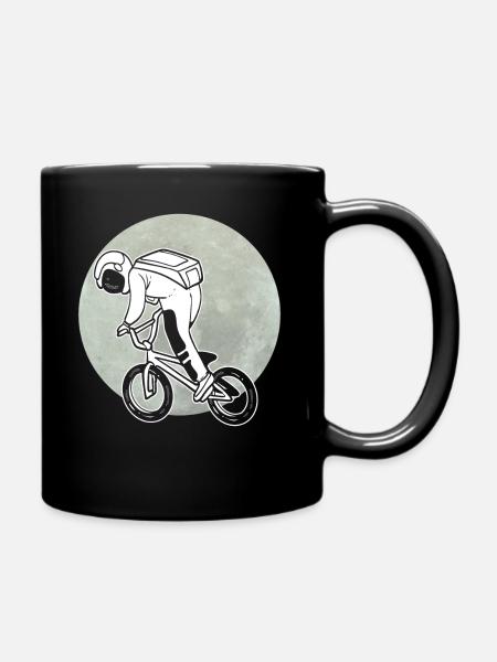 Astronauten fahren Raumfahrer - Tasse einfarbig - Schwarz