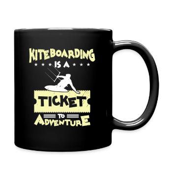 Kiteboarding Adventure Water Sport Enthusiast - Full Colour Mug - black - Right