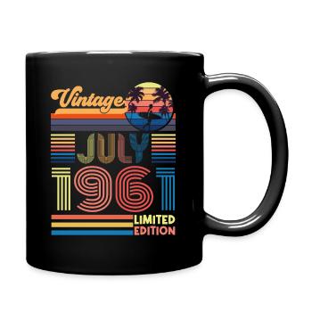 Birthday July 1961. Gift July 1961. - Full Colour Mug - black - Right
