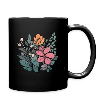 Plants and flowers for nature lovers and gardeners - Full Colour Mug - black - Right