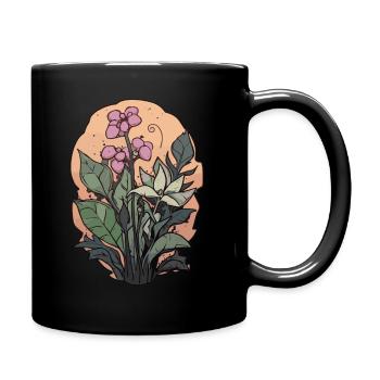 Plants and flowers for nature lovers and gardeners - Full Colour Mug - black - Right