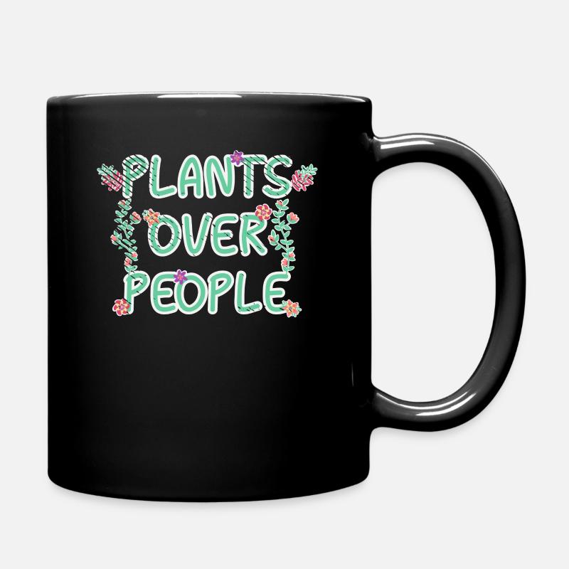 Pflanzen Botanik Gärtnerin Gartenarbeit Gärtnern - Tasse einfarbig - Schwarz