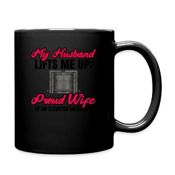 Aufzugsmechaniker-design Für Eine - Full Colour Mug - black - Right