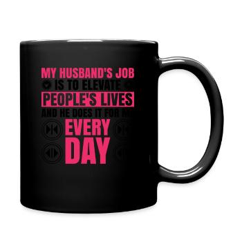 Aufzugsmechaniker-design Für Eine - Full Colour Mug - black - Right