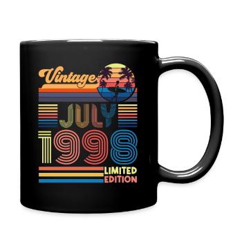 Anniversary July 1998. Gift July 1998. - Full Colour Mug - black - Right