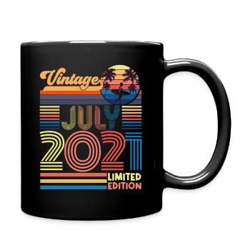 Birthday July 2021. Gift July 2021. - Full Colour Mug - black - Right
