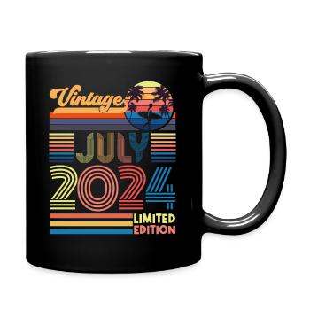 Anniversaire Juillet 2024. Cadeau juillet 2024. - Mug uni - noir - Droite