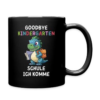Goodbye Kindergarten Junge - Tasse einfarbig - Schwarz - Rechts