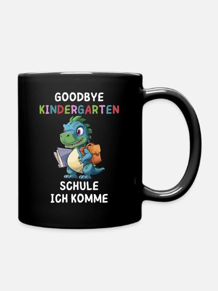 Goodbye Kindergarten Junge - Tasse einfarbig - Schwarz