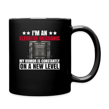 Aufzugsmechaniker-design Für Einen - Mug uni - noir - Droite